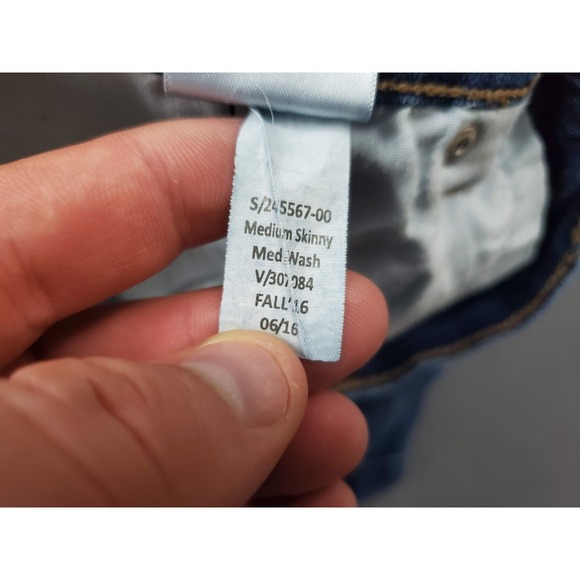 Banana Republic Skinny Fit Medium Wash Jeans Women Size 30 10 Stretch - Picture 8 of 11